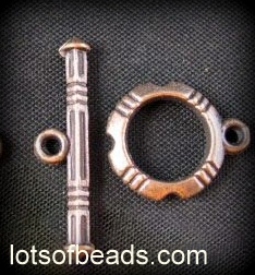 Bali Style copper toggle